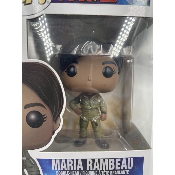 VAULTED Funko POP! MARVEL Captain Marvel #430 MARIA RAMBEAU New In Box - Picture 2 of 6